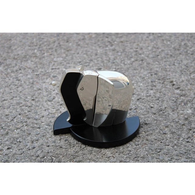 Silver Bookends by Pierre Cardin for Lamag, 1980s, Set of 2 For Sale - Image 6 of 6