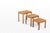 Vintage Oak Nesting Tables by Van Den Berghe Pauvers, 1970s, Set of 3 For Sale - Image 4 of 10