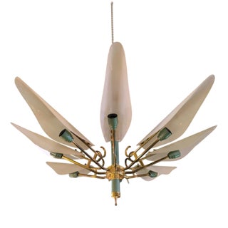 Sputnik Glass Chandelier, 1960s For Sale