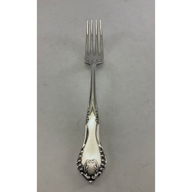 1980s 1980s Chesterfield Silver Dinner Fork For Sale - Image 5 of 13