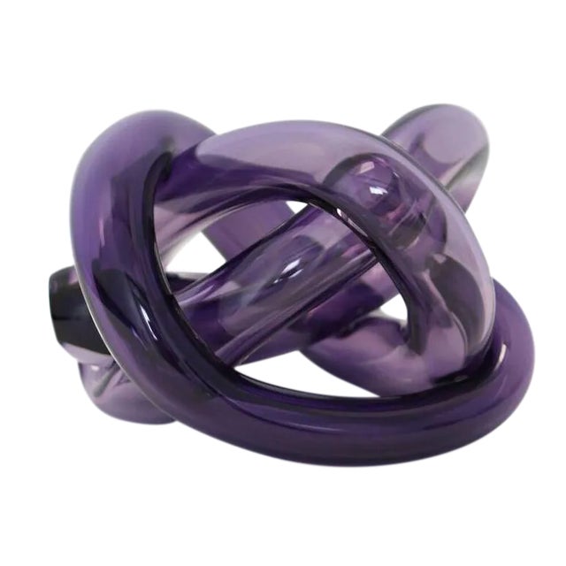 SkLO SkLO Wrap Object Glass Knot - Purple For Sale - Image 4 of 4