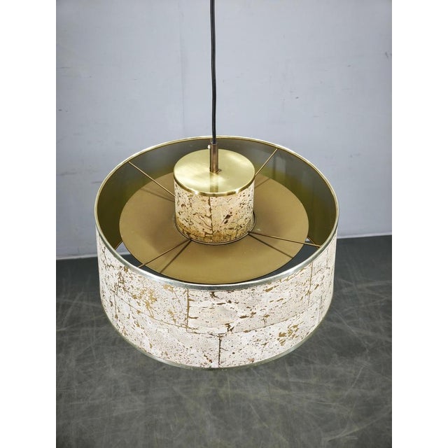 Cork and Brass Pendant by Sven Aage Holm Sørensen, Denmark, 1960s For Sale - Image 10 of 13