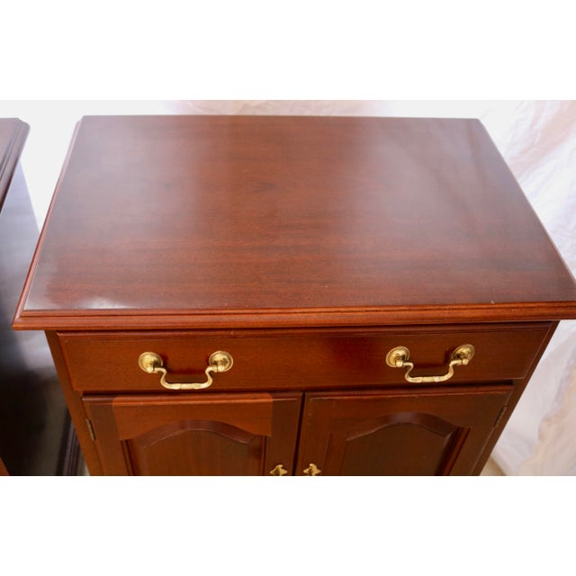 Wellington Hall Mahogany Side Table Chests - A Pair