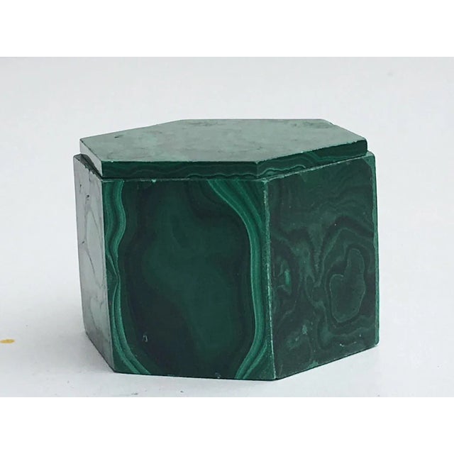Green Malachite Box, 1950s For Sale - Image 8 of 12