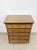 Mid 20th Century Dixie MCM Tallboy Dresser Woven Drawer Fronts Brass Pulls Vintage Furniture For Sale - Image 5 of 11