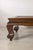 Antique Chinese Elm Opium Bed Coffee Table with Woven Rattan Top and Scroll Legs For Sale - Image 16 of 18