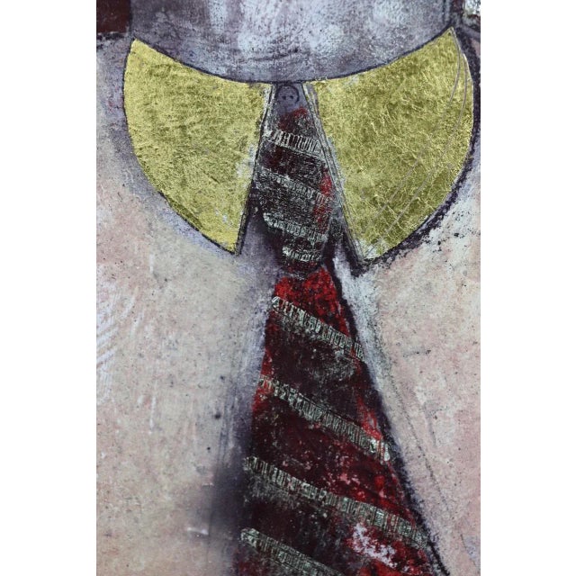 Sax Berlin 21st Century Mona Lisa. Contemporary Mixed Media Painting 2019 For Sale - Image 4 of 8