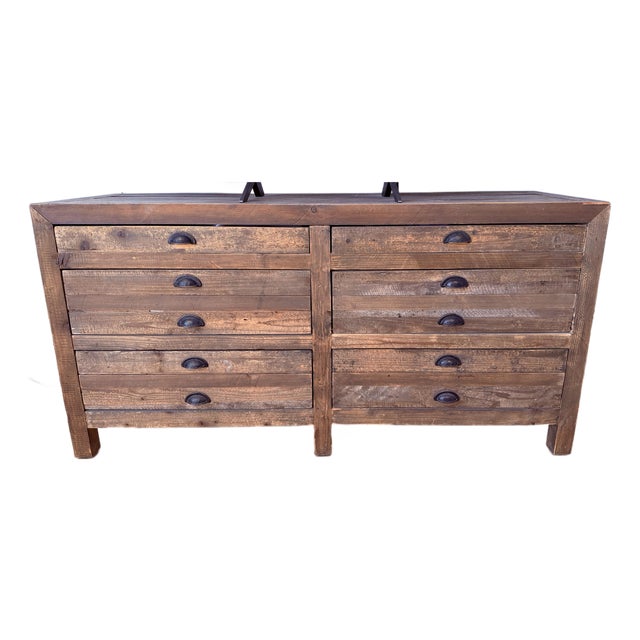 Restoration Hardware Printmaker’s Collection Dresser For Sale