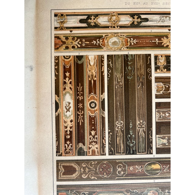 French Antique French Decorative Painting Design Print, "La Peinture Décorative en France," 16th–18th Century For Sale - Image 3 of 7