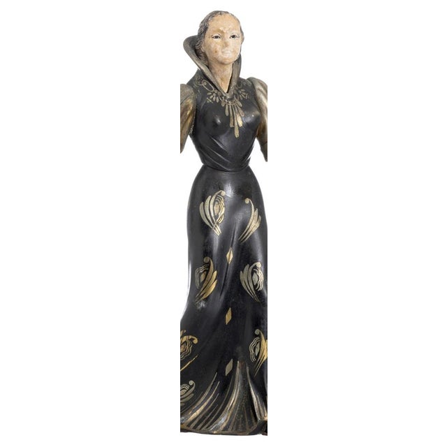 Metal Woman Figurine by Salvatore Melani For Sale - Image 7 of 8