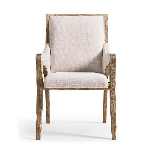 Rustic Rustic Western Upholstered Armchair For Sale - Image 3 of 8
