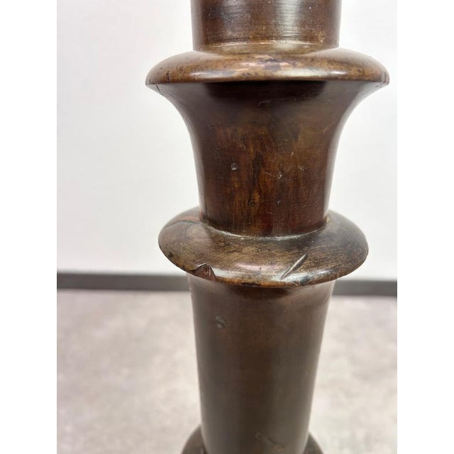 Brown Art Deco Palm Plant Stand in the style of Dagobert Peche, 1920s For Sale - Image 8 of 10