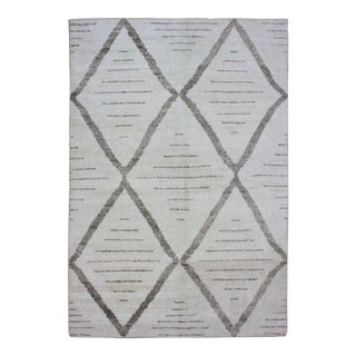 Hand Knotted Bamboo Rug by Aara Rugs Inc. - 10' x 14' For Sale