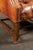 Mid 20th Century Tufted Vinyl Chesterfield Wingback Armchair in Brown For Sale - Image 13 of 17