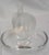 Lalique French Lalique Deux Cygnes Pair of Swans Clear and Satin Crystal Ring Dish For Sale - Image 4 of 11