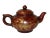 Sculpture Materials Chinese Zisha Clay Red Golden Scenery Teapot Display For Sale - Image 7 of 7