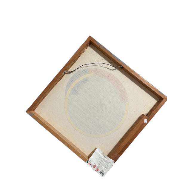 Textile John Pearson, Op Art Hard Edged Abstract Geometric Mod Painting John Pearson, 1985 For Sale - Image 7 of 15