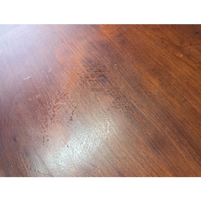 Large Solid Cherry Cocktail Table For Sale - Image 10 of 12