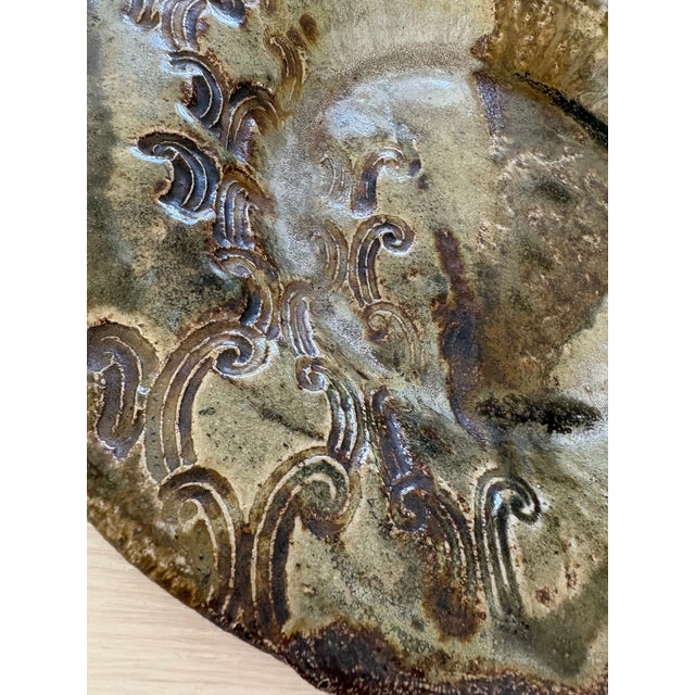 Contemporary 1980s Nancy Weeks Dudchenko Glazed Decorative Ceramic Dish Bowl For Sale - Image 3 of 8