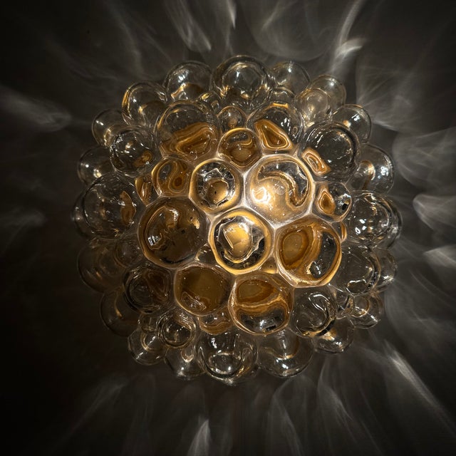 Bubble Glass Ceiling Lamp from Helena Tynell, Germany, 1970s, in Good conditions. Designed 1970 to 1979 Up to 250V...
