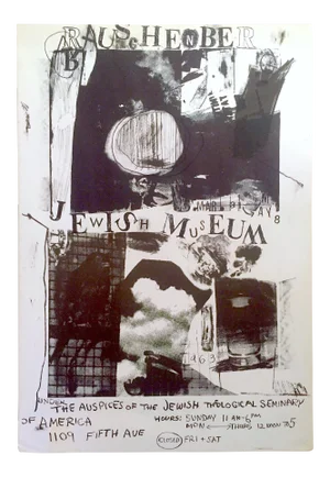 Robert Rauschenberg Vintage 1963 Lmtd Edtn Collector's Lithograph Print Jewish Museum Poster