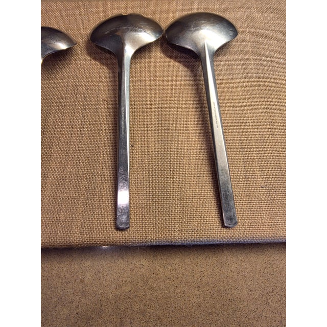 Metal Georg Jensen Stainless Steel "Prism" Pattern Serving Pieces For Sale - Image 7 of 13