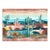 Schumacher Desert Scape Wallpaper Panel Set in Prismatic - 4 Panels For Sale