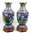 Pair of Late 20th Century Palatial Blue Chinese Cloisonne Enamel Vases With Peacocks For Sale - Image 4 of 4