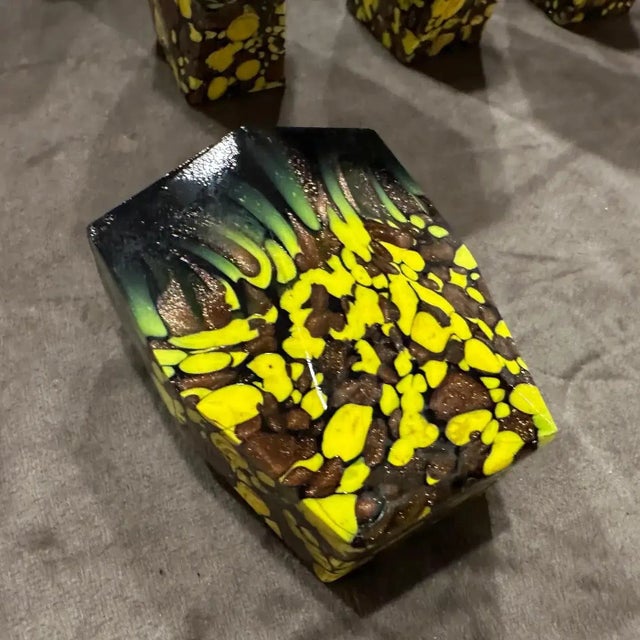 Glass 1940s Art Deco Aventurine Murano Glass Rosolio Set For Sale - Image 7 of 16