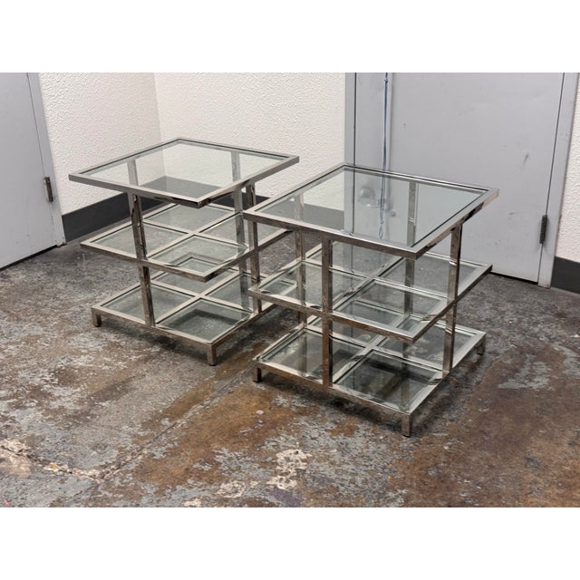 2010s Williams-Sonoma Tribeca Side Tables, Pair For Sale - Image 5 of 12
