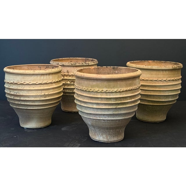 Tan Large Greek Garden Planter Pot or Urn of Terracotta From Crete - Three Available For Sale - Image 8 of 8