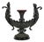 Antique Victorian Spelter & Marble Figural Mermaid Centerpiece Bowl Vase Epergne For Sale