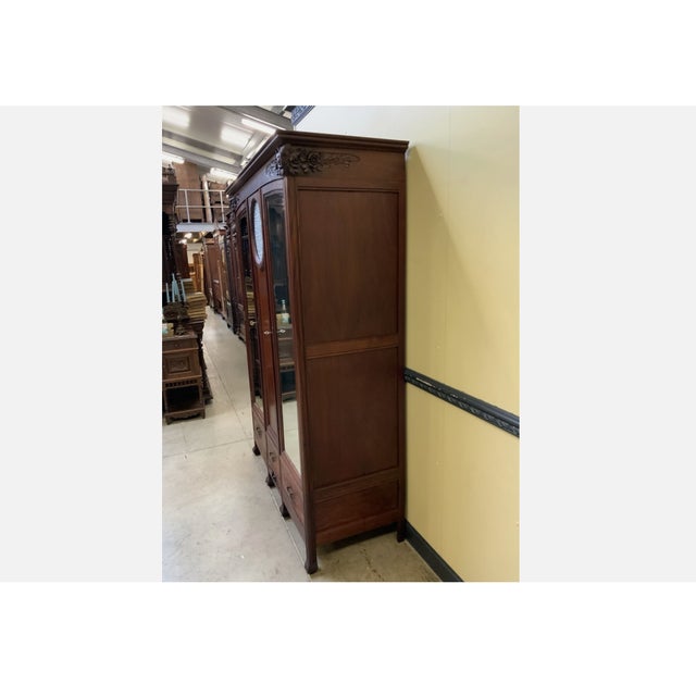 Antique Art Nouveau Wardrobe, 1910 For Sale - Image 3 of 9