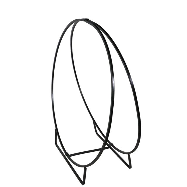 Large Wrought Iron Mid Century Log Holder C 1950/1970's For Sale - Image 10 of 11