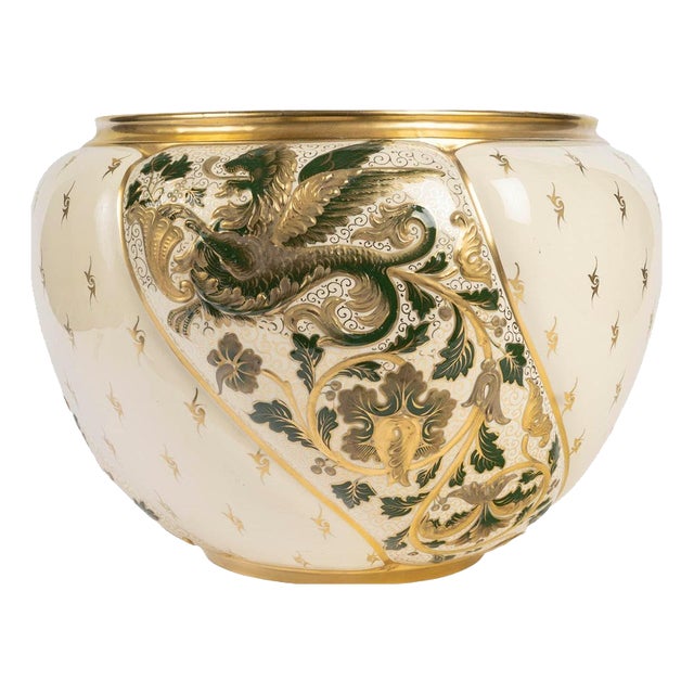 20th Century Porcelain Cachepot For Sale