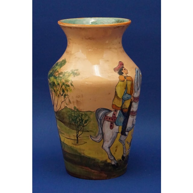 Ceramic Vase with Knight and Dalmatian attributed to Benedetta Cappa Marinetti, Rome, Italy, 1950s For Sale - Image 6 of 18