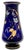 Rare Stunning Antique Victorian Hand Decorated 22k Gold Enameld Cobalt Blue Art Glass Vases by Val Saint Lambert - Mid 19th Century For Sale - Image 9 of 18