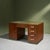 Desk in Oak with Green Linoleum Top and Base, Italy For Sale - Image 9 of 9