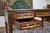 Brown English Extendable Desk with Leather Top For Sale - Image 8 of 10