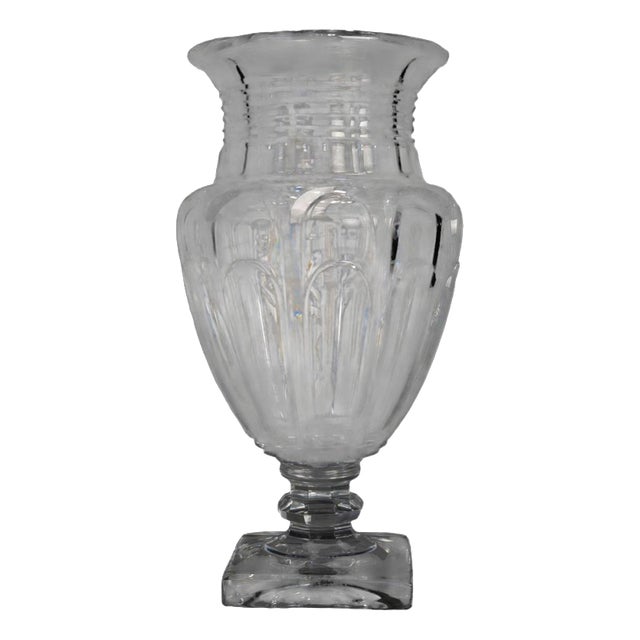 Antique Crystal Vase by Baccarat, 1900s For Sale