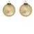 Traditional Vintage Oversized Golden Ornaments - Set of 2 For Sale - Image 3 of 3