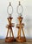 Wood Vintage Twisted Rattan Lamps - A Pair For Sale - Image 7 of 12