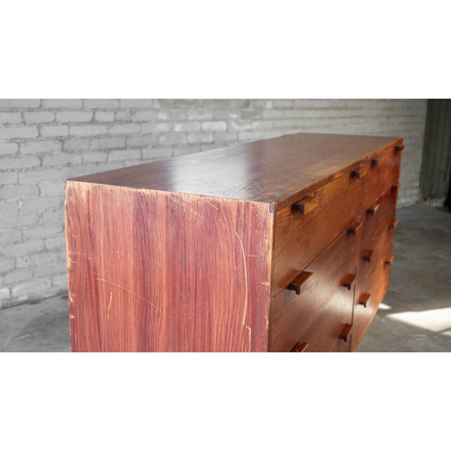 1970s Charles Webb Eight-Drawer Oak Dresser For Sale - Image 14 of 18