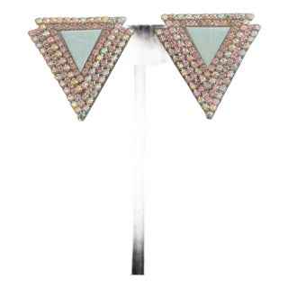 Vintage Signed Roxanne Assoulin Earrings, A Pair For Sale