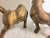 Vintage Ceramic Gold Metallic Bulls - A Pair For Sale - Image 4 of 6