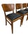 Elevate your dining space with this sleek set of four Mid-Century Modern rosewood dining chairs. Showcasing rich, dramatic...