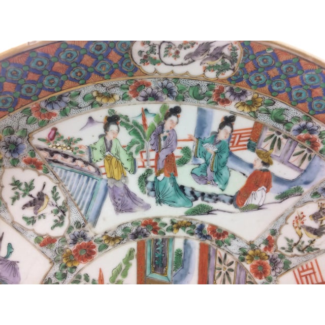 Chinese 19th Century Mandarin Platter For Sale - Image 3 of 8