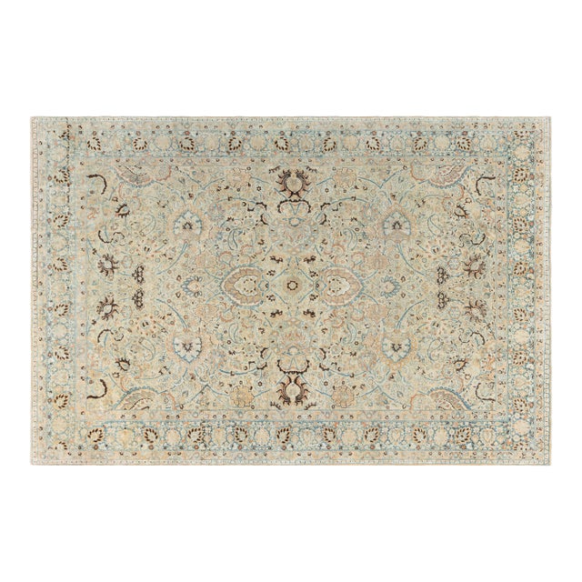 Fine 1920s Persian Khorassan Handmade Wool Rug For Sale