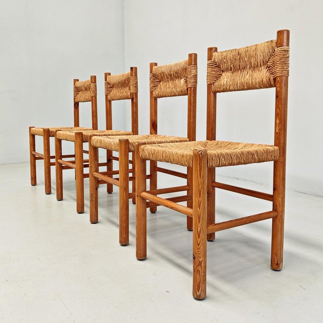 Chairs in Fir Wood and Rope by Raffaello Biagetti from Atelier Biagetti, 1970s , Set of 4 For Sale - Image 18 of 18