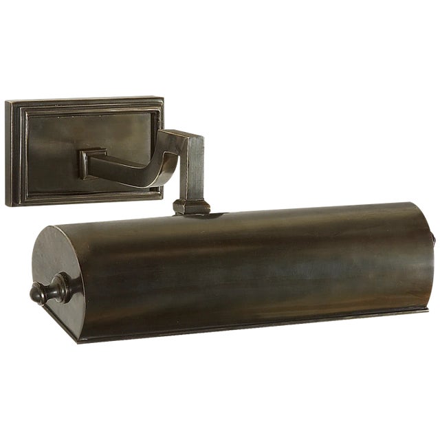 Alexa Hampton for Visual Comfort Signature Dean 9" Picture Light in Gun Metal For Sale